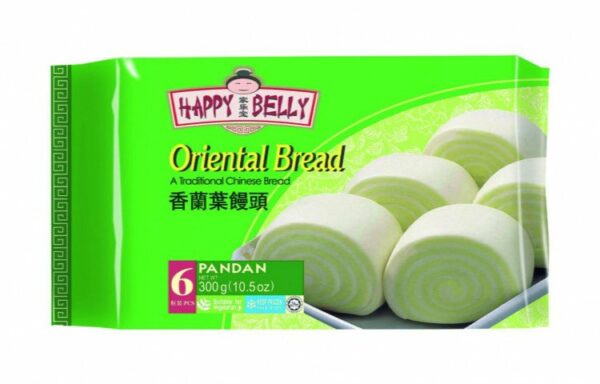 Bun Oriental Pandan Bread / banh bao la dua