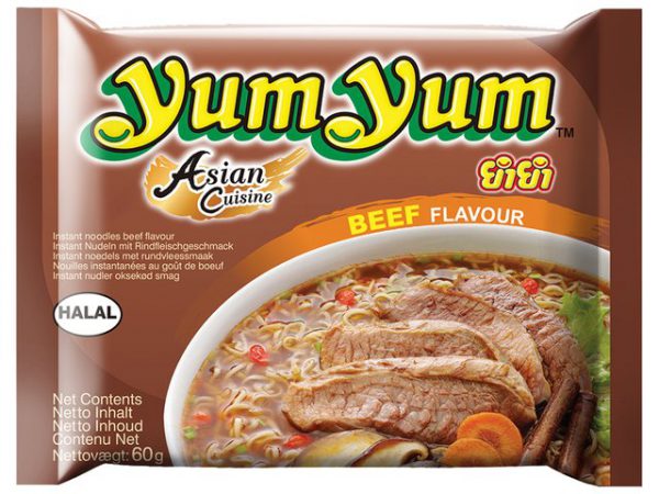 YumYum Instant Beef Noodles 3X60g