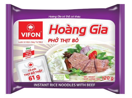 VIFON – Hoang Gia Instant Rice Noodles (Beef) PHO BO