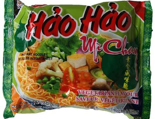 ACECOOK Hao Hao Instant Noodle Vegetarian 3x75g