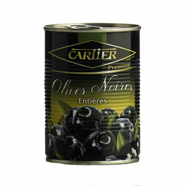 Cartier Whole Black Olives with Pit,  400 G