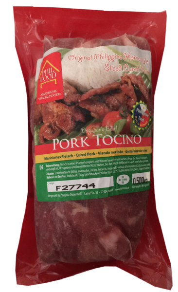Pork Tocino Philippino marinated meat