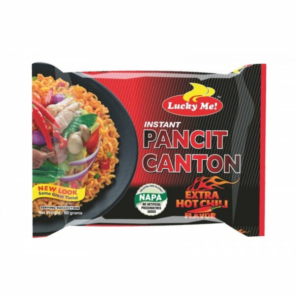 Lucky Me Instant Noodles Chilli Pancit Canton, 3 X 60 G