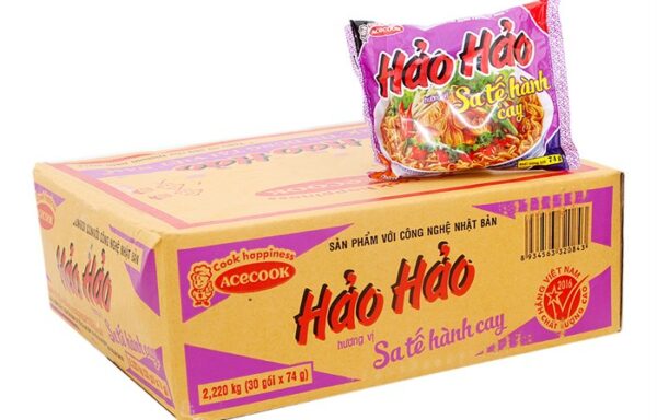 ACECOOK Hao Hao Instant Noodle Saté Onion  30x74g