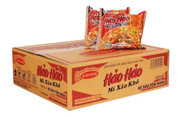 ACECOOK Hao Hao Instant Noodle Shrimp & Onion 30x74g