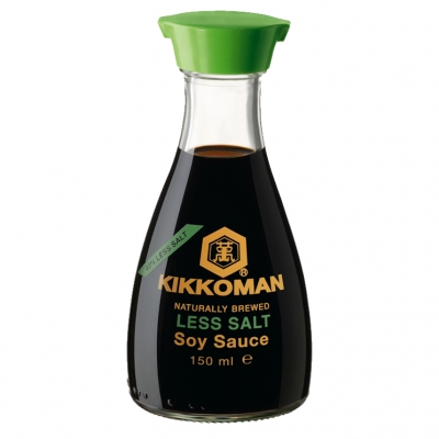Kikkoman Soy Sauce Less Salt 150ml