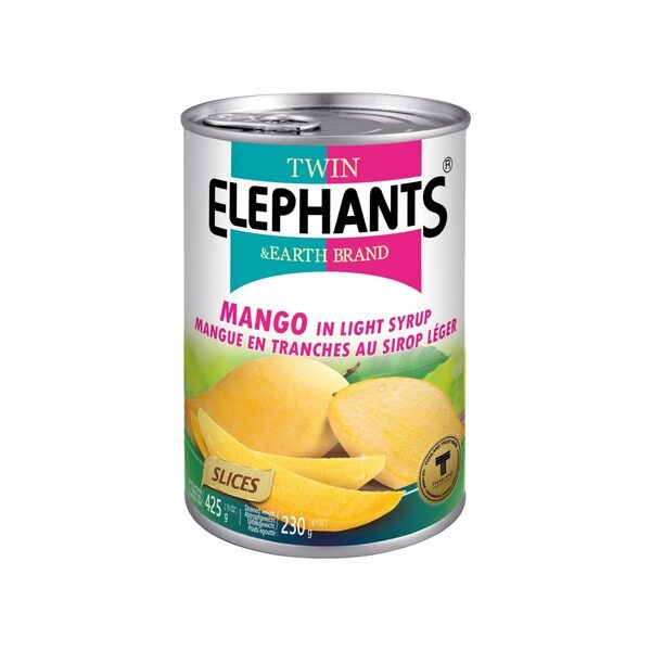 Twin Elephants Mango Slices in Light Syrup, 425 G